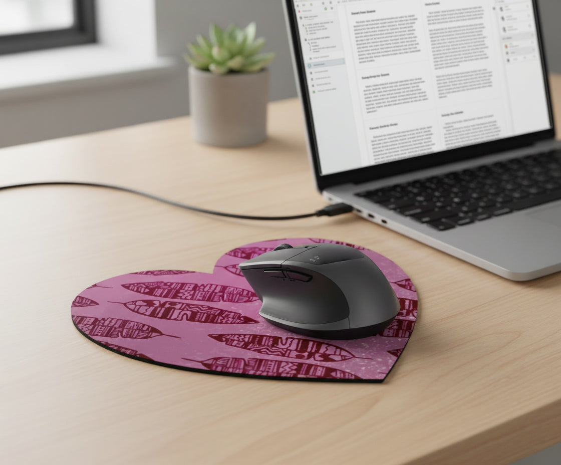 Alfombrilla de ratón personalizada – Rectangular, redonda o corazón