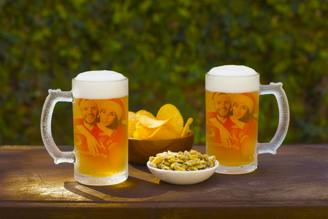Jarra de cerveza pareja